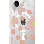 Joko Apple iPhone 16 Floral Magsafe Kapak - Pembe