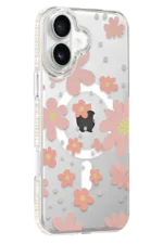 Joko Apple iPhone 16 Floral Magsafe Kapak - Pembe