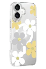 Joko Apple iPhone 16 Floral Magsafe Kapak - Sarı
