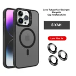 Joko Apple iPhone 14 Pro Kılıf Flet Lens Magsafe Kapak - Siyah