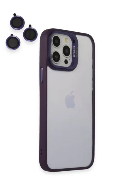 Joko Apple iPhone 14 Pro Kılıf Roblox Lens Standlı Kapak - Mor