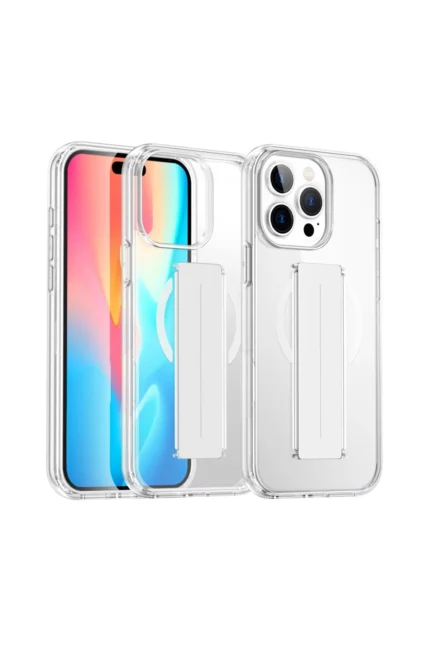 Joko Apple iPhone 14 Pro Max Kılıf Alfa Magsafe Standlı Kapak - Şeffaf