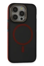 Joko Apple iPhone 14 Pro Max Kılıf Rocky Magsafe Kapak - Siyah-Kırmızı