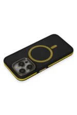Joko Apple iPhone 14 Pro Max Kılıf Rocky Magsafe Kapak - Siyah-Sarı - Görsel 3