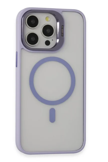 Joko Apple iPhone 15 Pro Kılıf Roblox Lens Magsafe Standlı Kapak - Lila