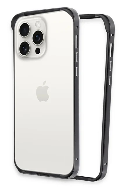Joko Apple iPhone 15 Pro Max Land Bumper Koruma Kapak - Siyah