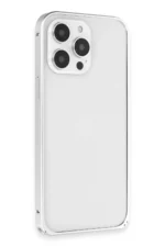 Joko Apple iPhone 15 Pro Max Metal Bumper Mat Kapak - Gümüş - Görsel 3