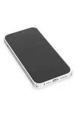 Joko Apple iPhone 15 Pro Max Metal Bumper Mat Kapak - Gümüş - Görsel 6