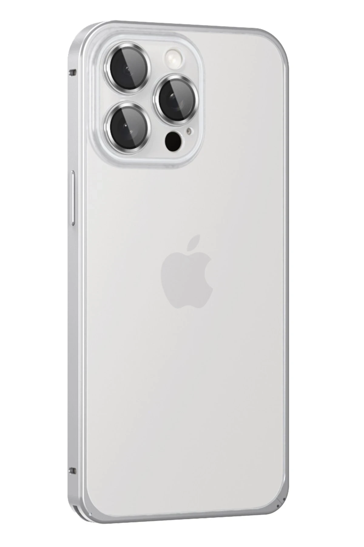 joko-iphone-15-pro-max-metal-bumper-mat-kapak-gumus-default Joko Apple iPhone 15 Pro Max Metal Bumper Mat Kapak - Gümüş - Görsel 1