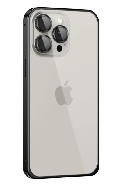 Joko Apple iPhone 15 Pro Max Metal Bumper Mat Kapak - Siyah