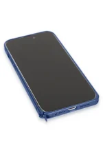 Joko Apple iPhone 15 Pro Metal Bumper Mat Kapak - Lacivert - Görsel 6