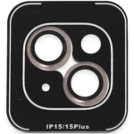Joko Apple iPhone 15 PVD Metal Kamera Lens - Pembe