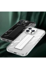 Joko Apple iPhone 16 Kılıf Alfa Magsafe Standlı Kapak - Şeffaf - Görsel 3