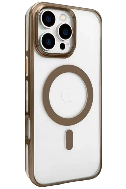 Joko Apple iPhone 16 Pro Gleam PC Sert Magsafe Kılıf - Kahverengi