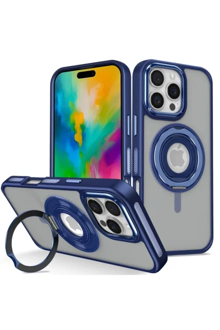Joko Apple iPhone 16 Pro Max Banza Magsafe Standlı Kapak - Lacivert
