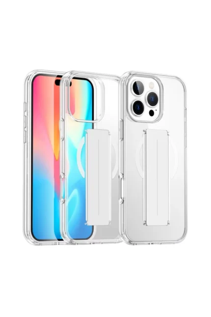 Joko Apple iPhone 16 Pro Max Kılıf Alfa Magsafe Standlı Kapak - Şeffaf