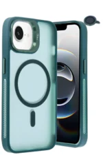 Joko Apple iPhone 16E Flet Lens Magsafe Kapak - Koyu Yeşil - Görsel 2