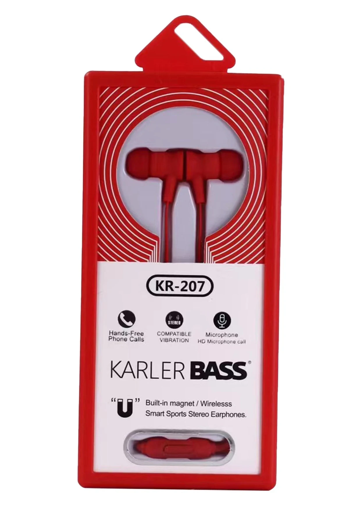 karler-bass-kr-207-miknatisli-kablolu-kulaklik-kirmizi-default Karler Bass KR-207 Mıknatıslı Kablolu Kulaklık - Kırmızı - Görsel 1