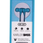 Karler Bass KR-207 Mıknatıslı Kablolu Kulaklık - Mavi