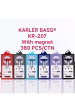 Karler Bass KR-207 Mıknatıslı Kablolu Kulaklık - Mavi - Görsel 5