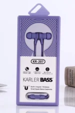 Karler Bass KR-207 Mıknatıslı Kablolu Kulaklık - Mor - Görsel 3