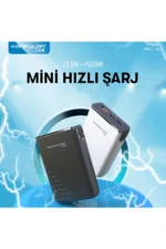 Konfulon A6Q 22.5W Usb 3.0 ve 20W Type-C Çıkışlı 10.000 mAh PD Powerbank - Siyah - Görsel 3