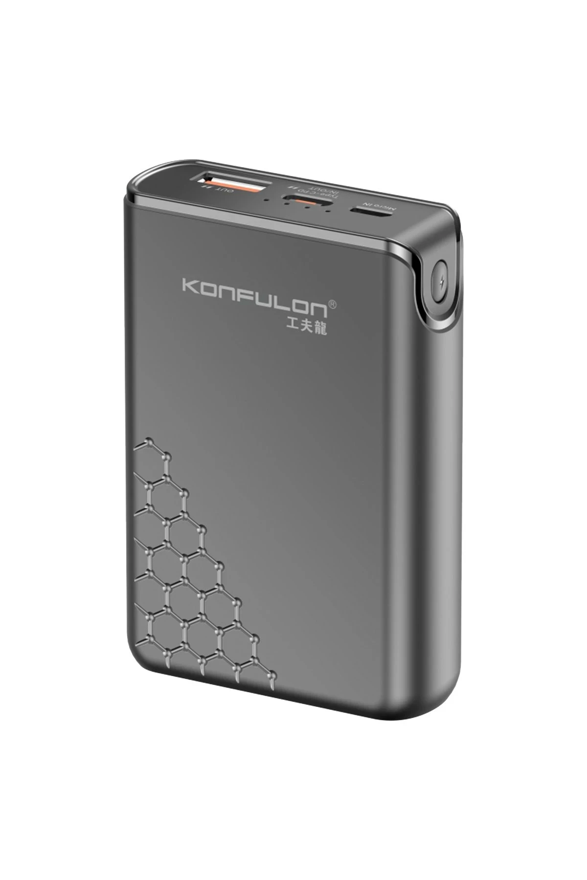 konfulon-a6q-225w-usb-30-ve-20w-type-c-cikisli-10000-mah-pd-powerbank-siyah-default Konfulon A6Q 22.5W Usb 3.0 ve 20W Type-C Çıkışlı 10.000 mAh PD Powerbank - Siyah - Görsel 1