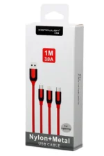 Konfulon S51 Lightning Kablo iphone Uyumlu 1M 3A - Kırmızı - Görsel 2