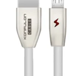 Konfulon S53 Led Işıklı Micro USB Kablo 1M 3A - Beyaz