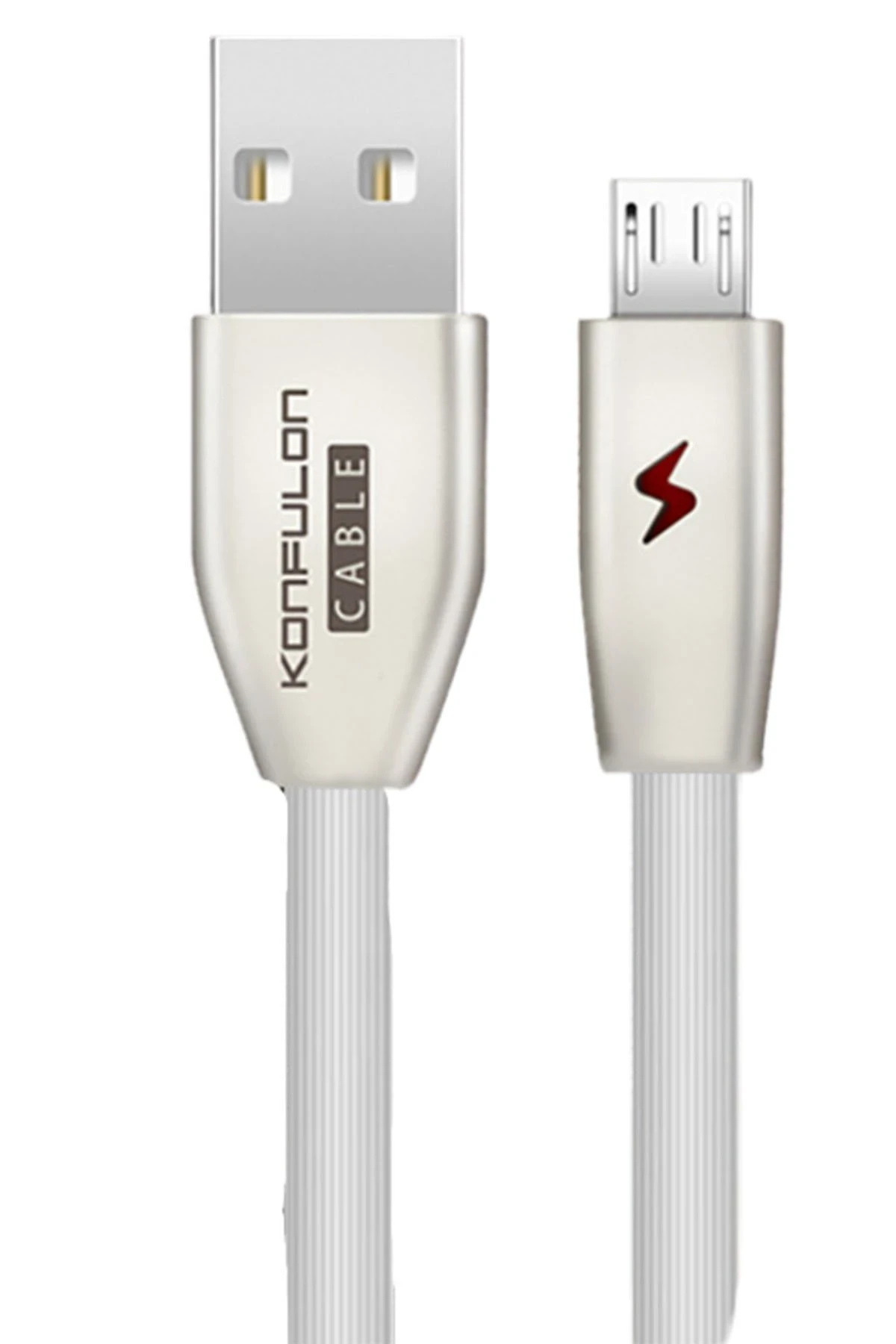 konfulon-s53-led-isikli-micro-usb-kablo-1m-3a-beyaz-default Konfulon S53 Led Işıklı Micro USB Kablo 1M 3A - Beyaz - Görsel 1