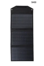 Konfulon SH-03 30W Hızlı Şarj Taşınabilir Güneş Enerji Paneli Şarj İstasyonu - Siyah - Görsel 2