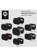 Movenchy Apple Airpods Pro 2 (2.nesil) MO-A8 Armor Kılıf - Sierra Blue - Görsel 3