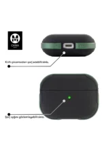 Movenchy Apple Airpods Pro 2 (2.nesil) MO-A8 Armor Kılıf - Sierra Blue - Görsel 4