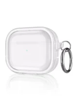 Movenchy Apple Airpods Pro 2 (2.nesil) Shiny Şeffaf Kılıf - Beyaz