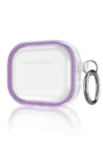 Movenchy Apple Airpods Pro 2 (2.nesil) Shiny Şeffaf Kılıf - Mor