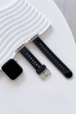 Movenchy Apple Watch 38mm Jelly Silikon Kordon - Siyah - Görsel 2