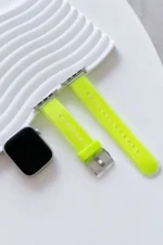 Movenchy Apple Watch 38mm Jelly Silikon Kordon - Yeşil - Görsel 2