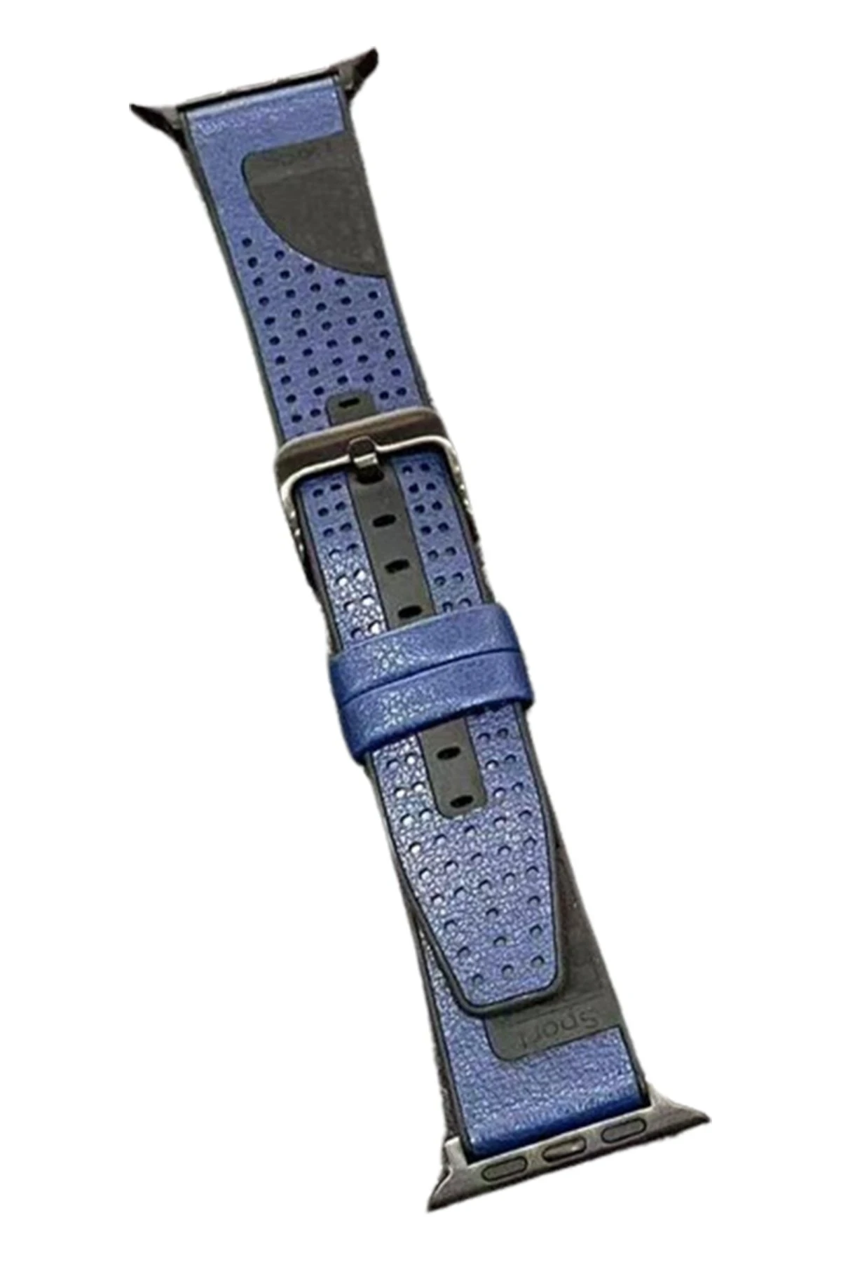 movenchy-watch-45mm-buff-deri-kordon-lacivert-default Movenchy Apple Watch 45mm Buff Deri Kordon - Lacivert - Görsel 1
