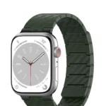 Movenchy Apple Watch 45mm Carbon Steel Kordon - Koyu Yeşil