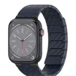 Movenchy Apple Watch 45mm Carbon Steel Kordon - Lacivert
