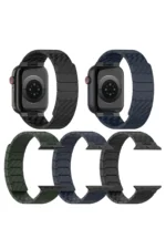 Movenchy Apple Watch 45mm Carbon Steel Kordon - Siyah - Görsel 3