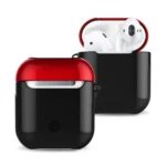 Uray store Apple Airpods 2 (2.nesil) 3in1 Kılıf - Siyah-Kırmızı
