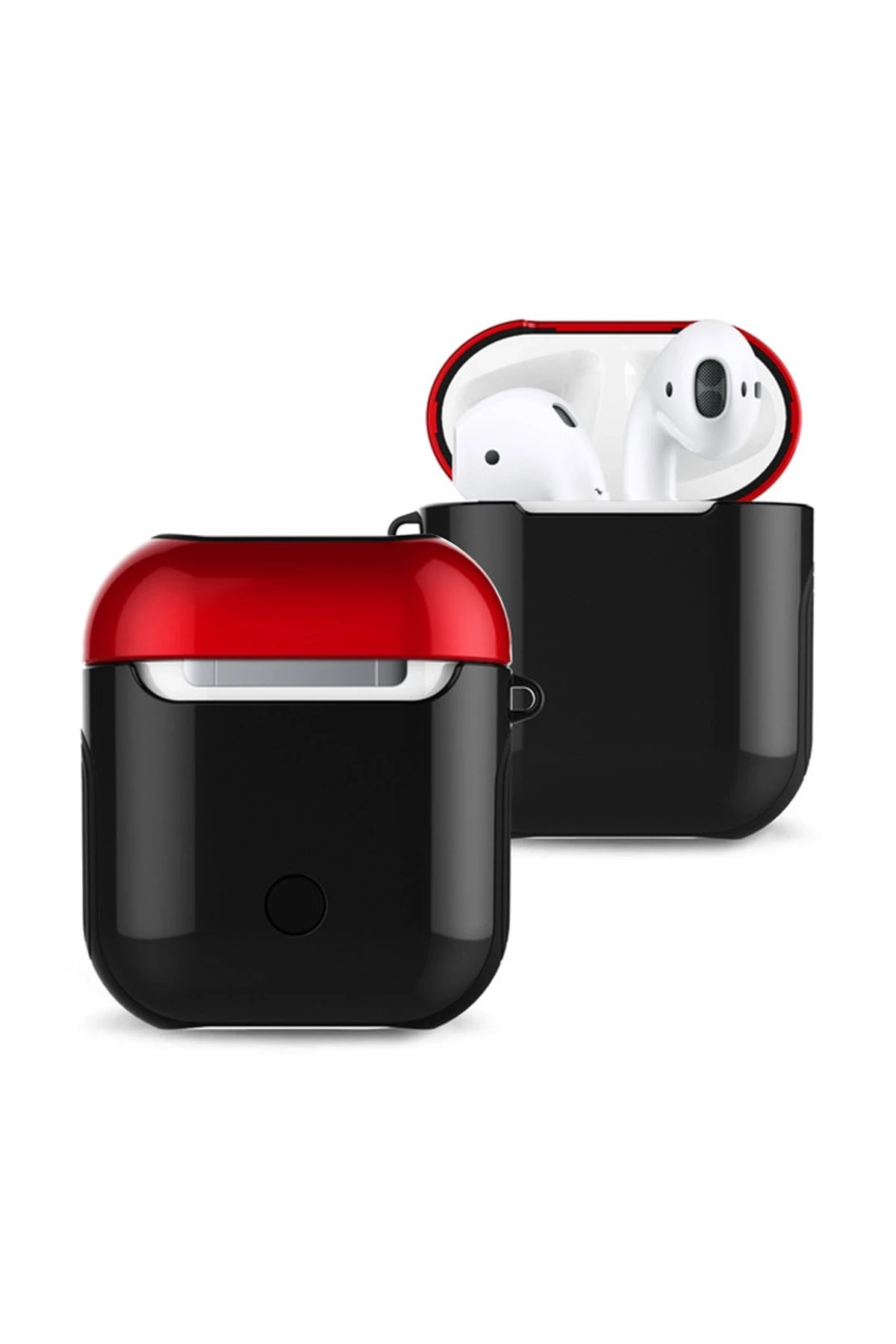 newface-airpods-2-2nesil-3in1-kilif-siyah-kirmizi-default Uray store Apple Airpods 2 (2.nesil) 3in1 Kılıf - Siyah-Kırmızı - Görsel 1