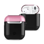 Uray store Apple Airpods 2 (2.nesil) 3in1 Kılıf - Siyah-Pembe