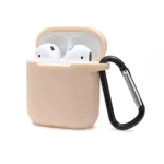 Uray store Apple Airpods 2 (2.nesil) Sert Silikon Kılıf - Bej