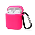 Uray store Apple Airpods 2 (2.nesil) Sert Silikon Kılıf - Pembe