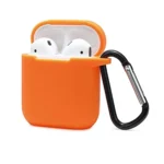 Uray store Apple Airpods 2 (2.nesil) Sert Silikon Kılıf - Turuncu