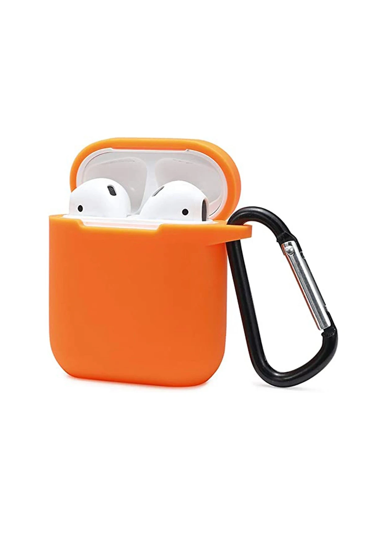 newface-airpods-2-2nesil-sert-silikon-kilif-turuncu-default Uray store Apple Airpods 2 (2.nesil) Sert Silikon Kılıf - Turuncu - Görsel 1