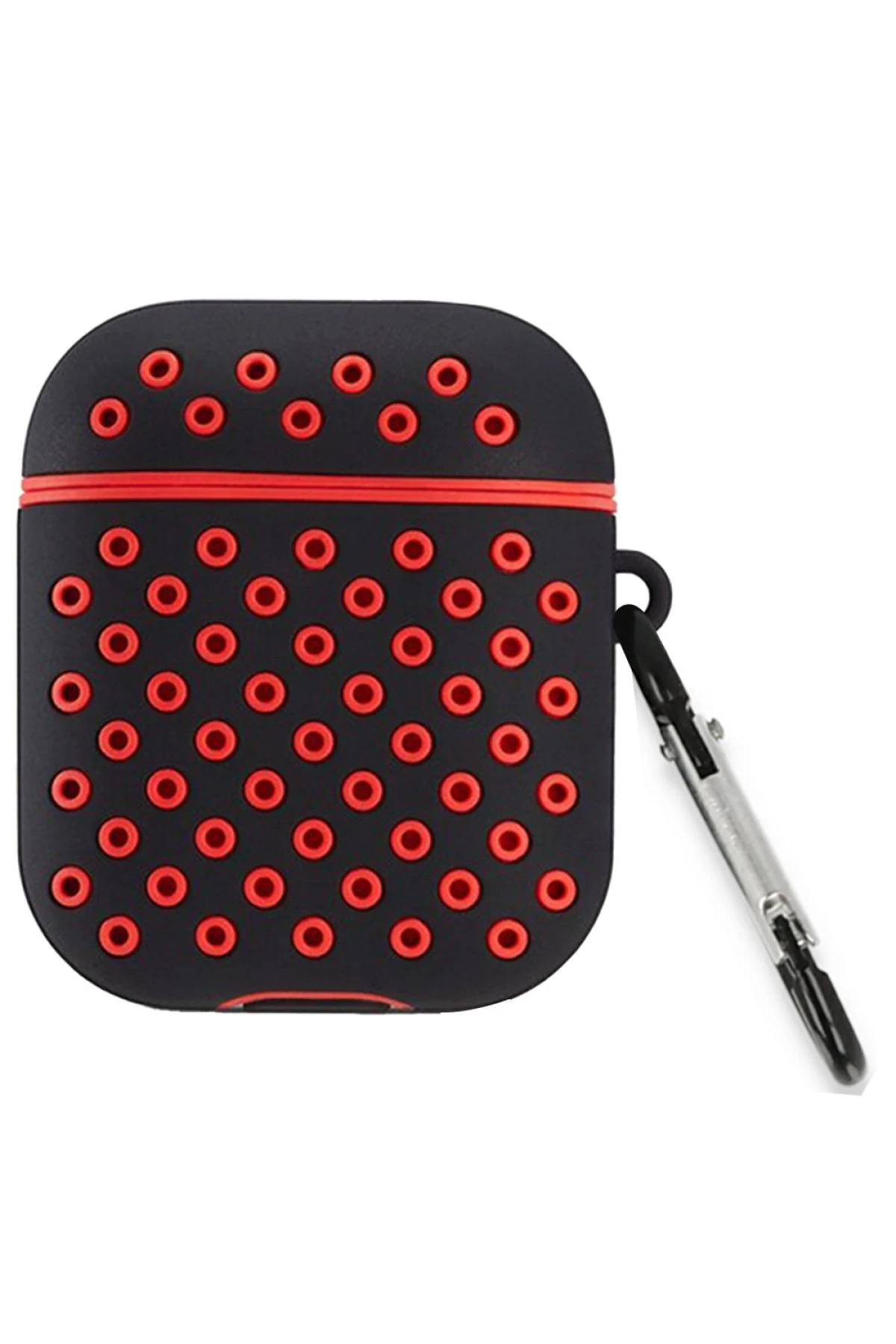 newface-airpods-2-2nesil-spor-delikli-kilif-siyah-kirmizi-default Uray store Apple Airpods 2 (2.nesil) Spor Delikli Kılıf - Siyah-Kırmızı - Görsel 1