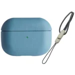 Uray store Apple Airpods 3 (3.nesil) 405 Deri Kılıf - Sierra Blue